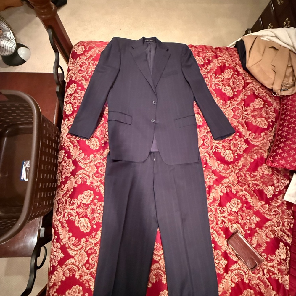 Corneliani Navy Pinstripe Men's Suit
